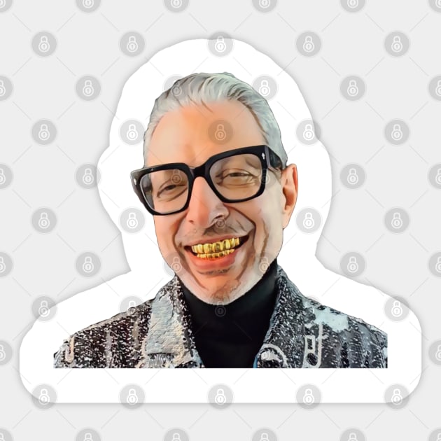 Jeff Goldblum Grillz Sticker by thegoldenyears